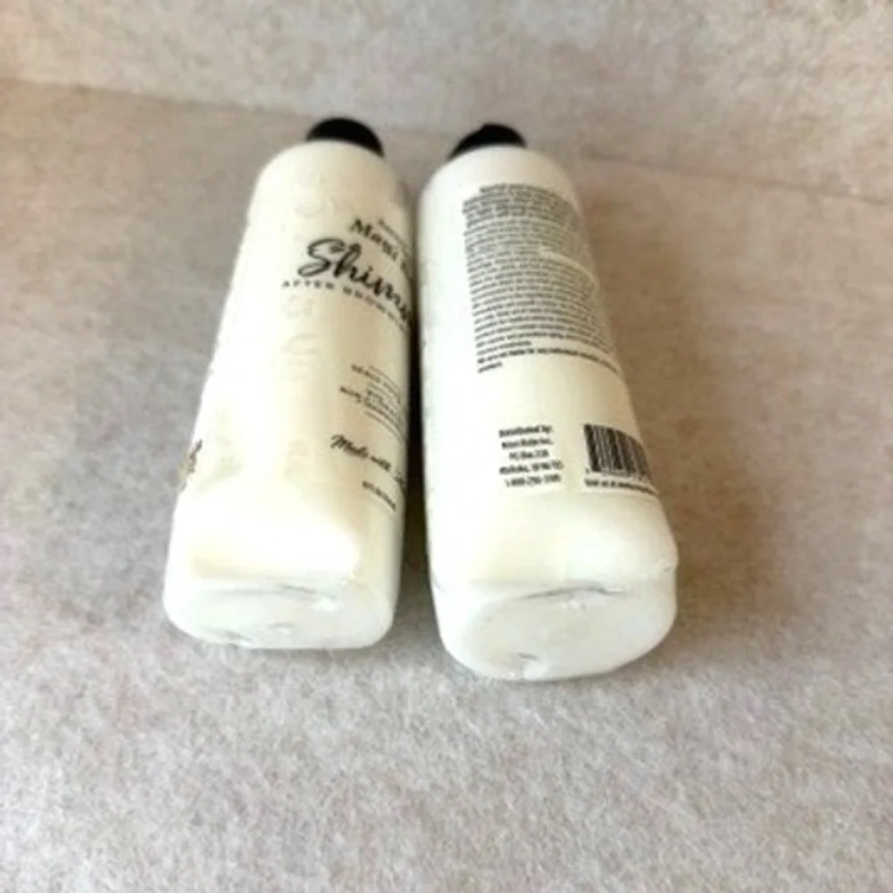 Maui Babe Shimmer After Browning Lotion 8oz Set of 2 Moisturizer Sun Glow Dented